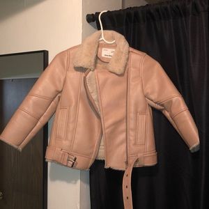 Kids (Girls) Zara shearling Moto-Jacket